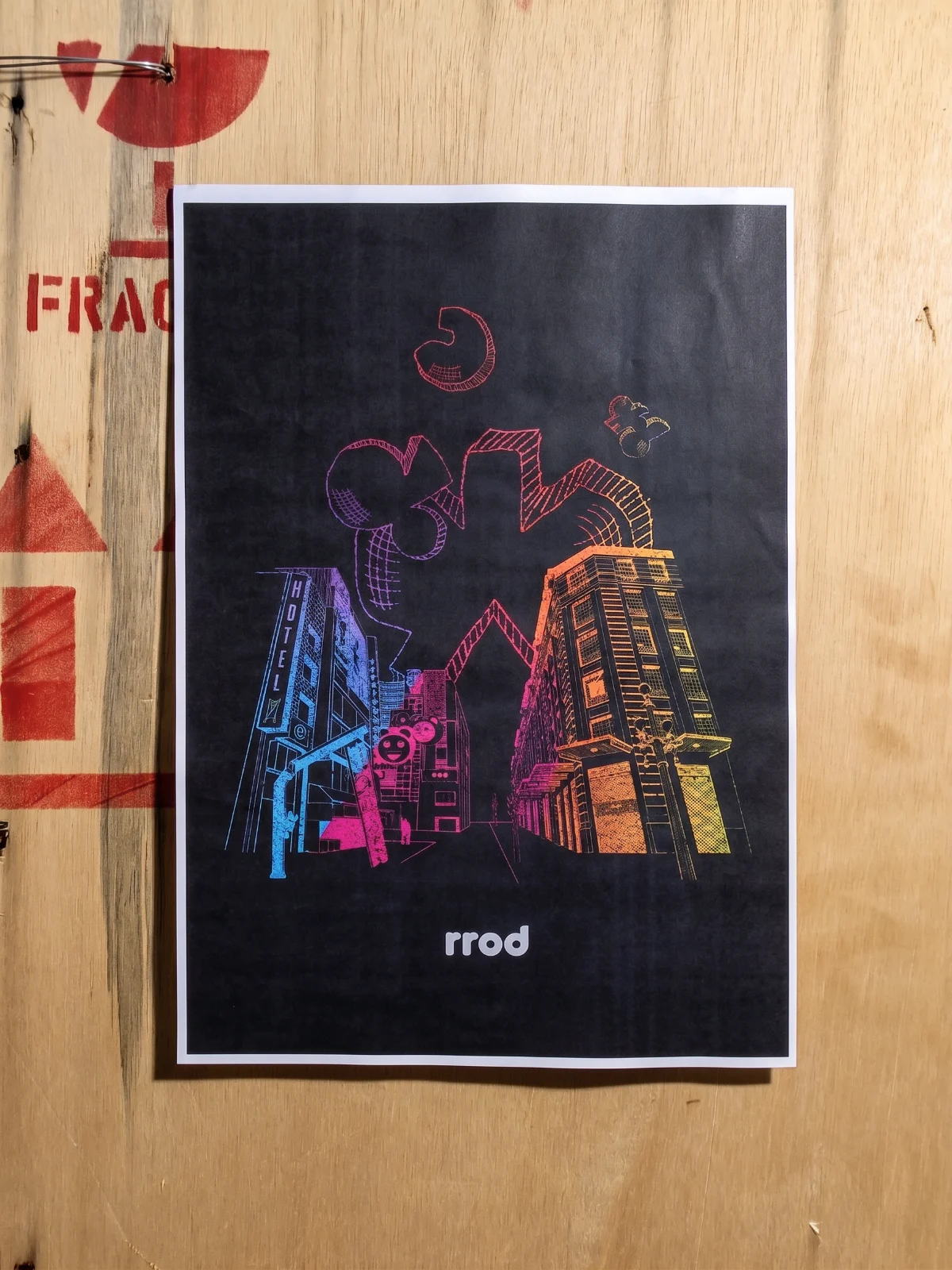 rrod, printed tee