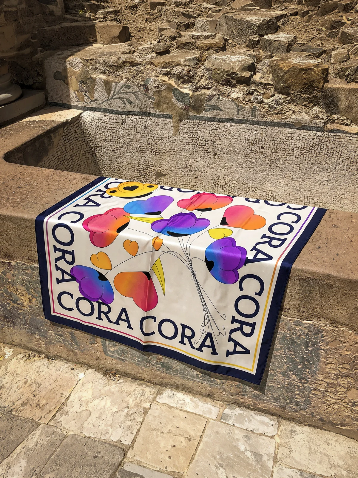 CORA silk scarf